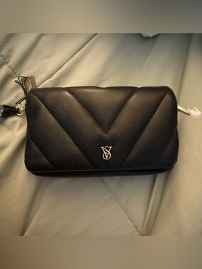 Victoria's Secret Black Quilted wristlet